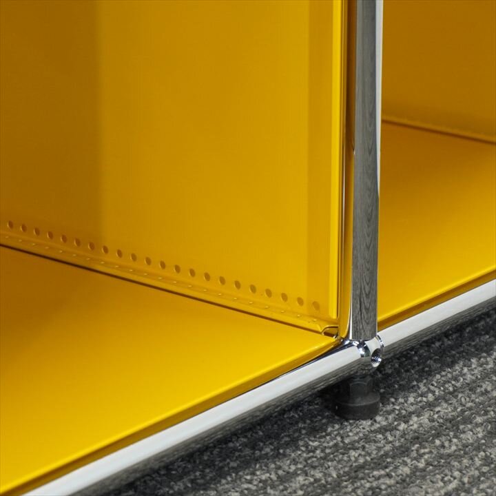 USMハラー ユニット 2列3段 オープン W723 D373 H1090イエロー- 中古