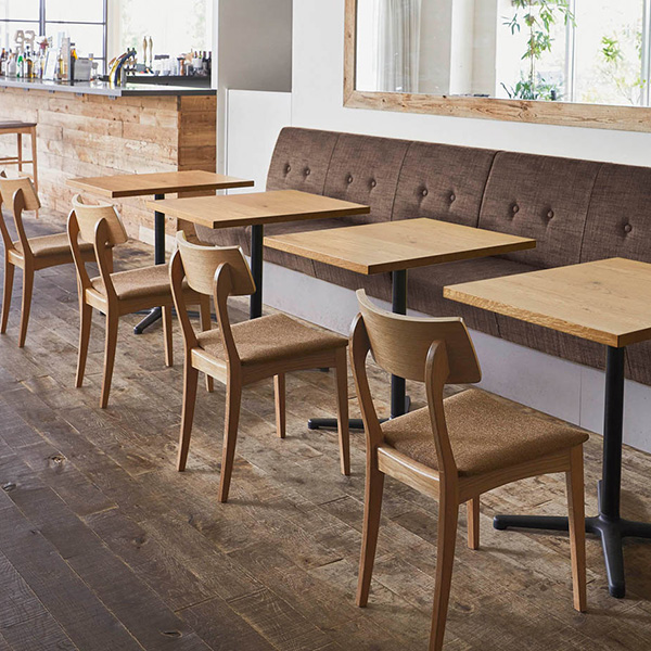 アデス 木製椅子 クレス（CRES）｜店舗家具ピースワーク