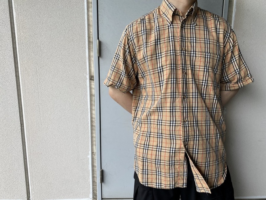 希少 Burberrys バーバリーズ ヴィンテージ ノバチェックシャツ 9号