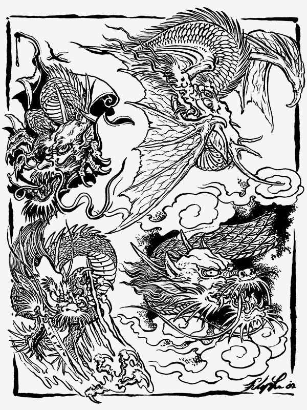 Dragons – The Collection By Filip Leu - Tattoo Life Store