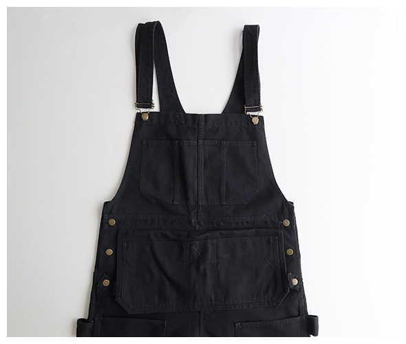 South2 West8 - Overalls - 11.5oz Cotton Canvas - BLACK サウス2
