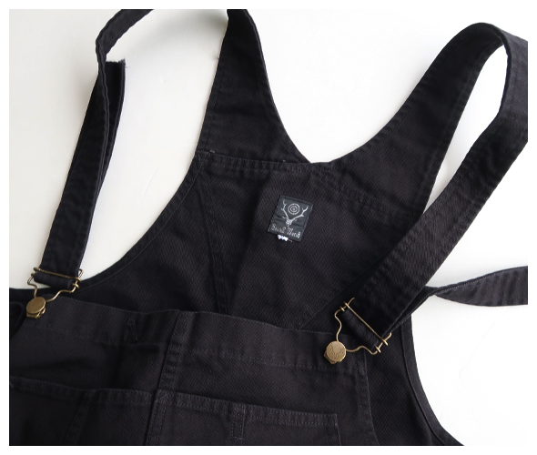 South2 West8 - Overalls - 11.5oz Cotton Canvas - BLACK サウス2
