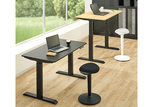 M*B様 YAMAZEN 電動昇降デスク オフィス おしゃれ 山善の電動昇降