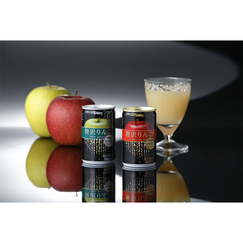 たのめーる】青森県りんごジュース シャイニー 贅沢りんご王林 160g 缶