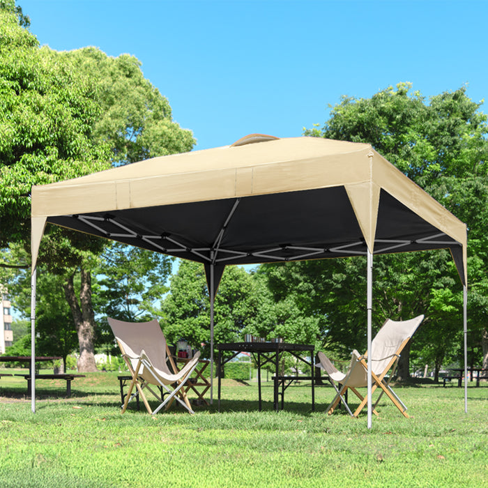 3m×3m］完全遮光 タープテント サイドシート1枚付き ワンタッチ 耐水