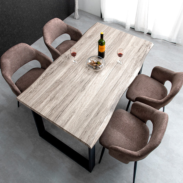 幅140］ダイニングテーブルセット 5点セット ヴィンテージ レザー調