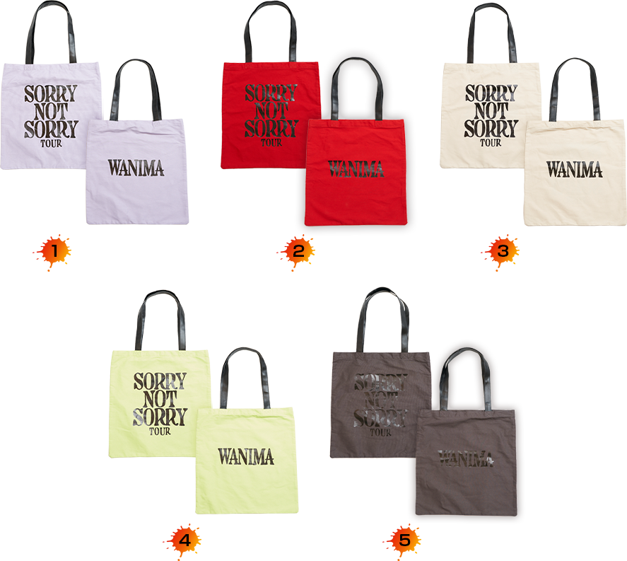 TBSチャンネル 契約者限定プレゼント WANIMA 直筆サイン入りトート