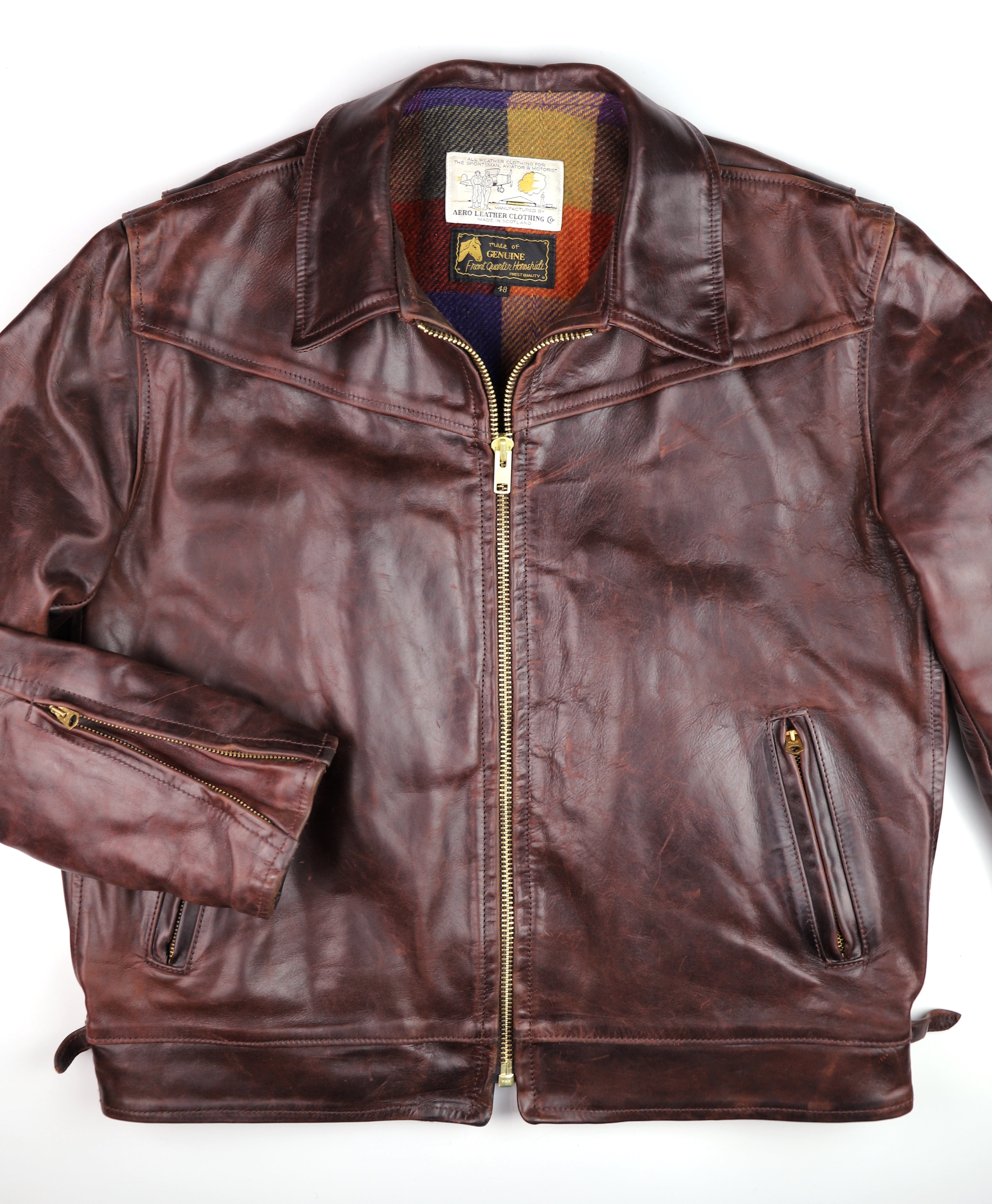 Aero Highwayman, size 48 Cordovan CXL FQHH, Gently Worn – Thurston