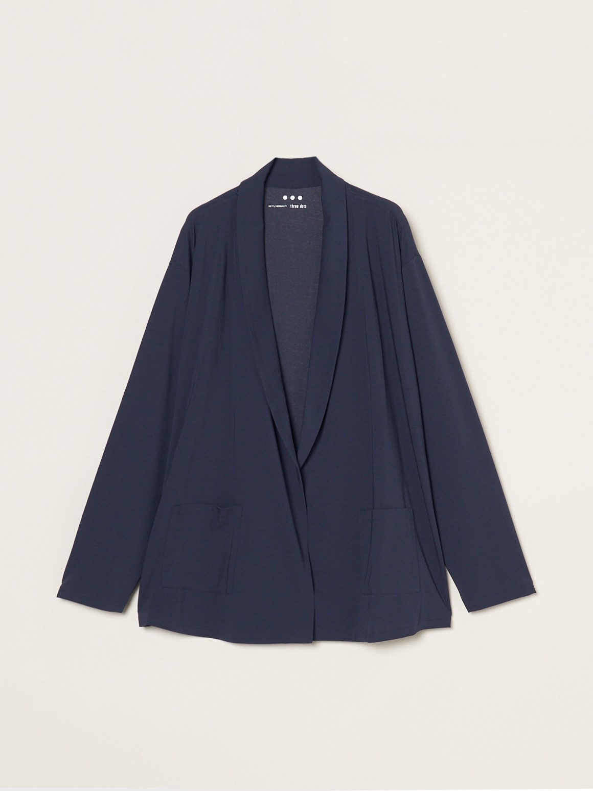 Men's silky jersey shawl collar cardigan｜スリードッツ