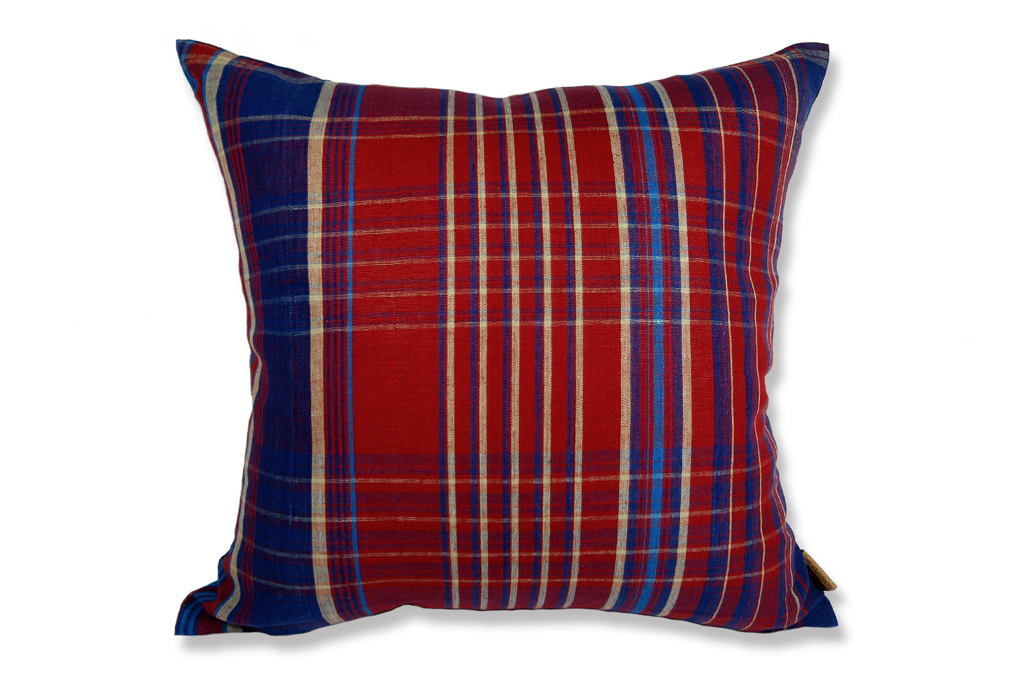 Maasai Linen ラルフローレン クッションカバー Redリネンチェック 50