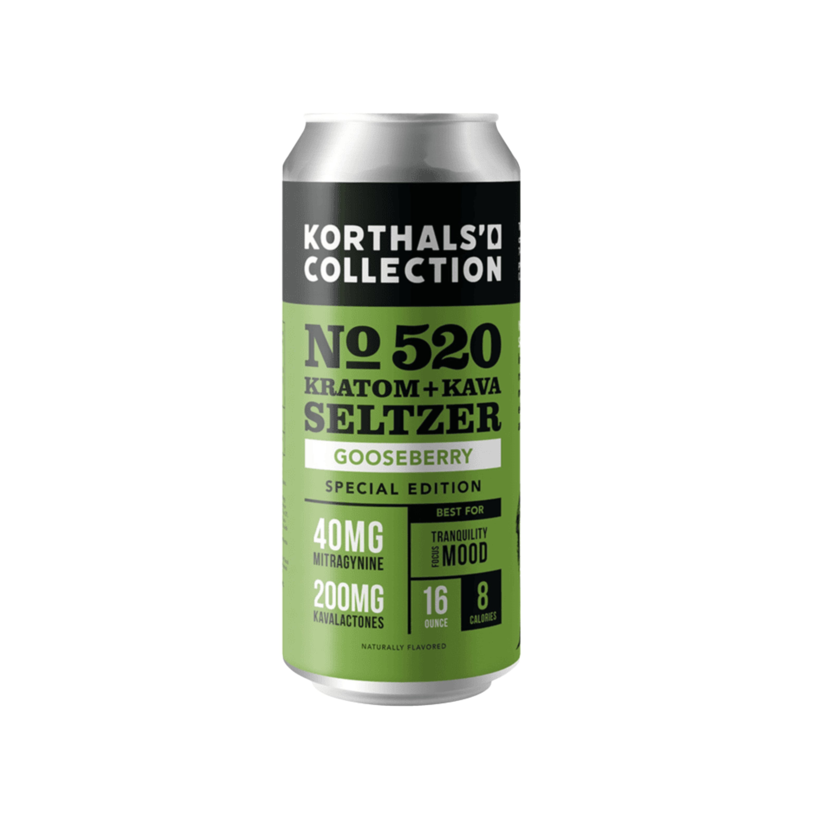 Korthals Collection - No. 520 Gooseberry Kratom + Kava Seltzer