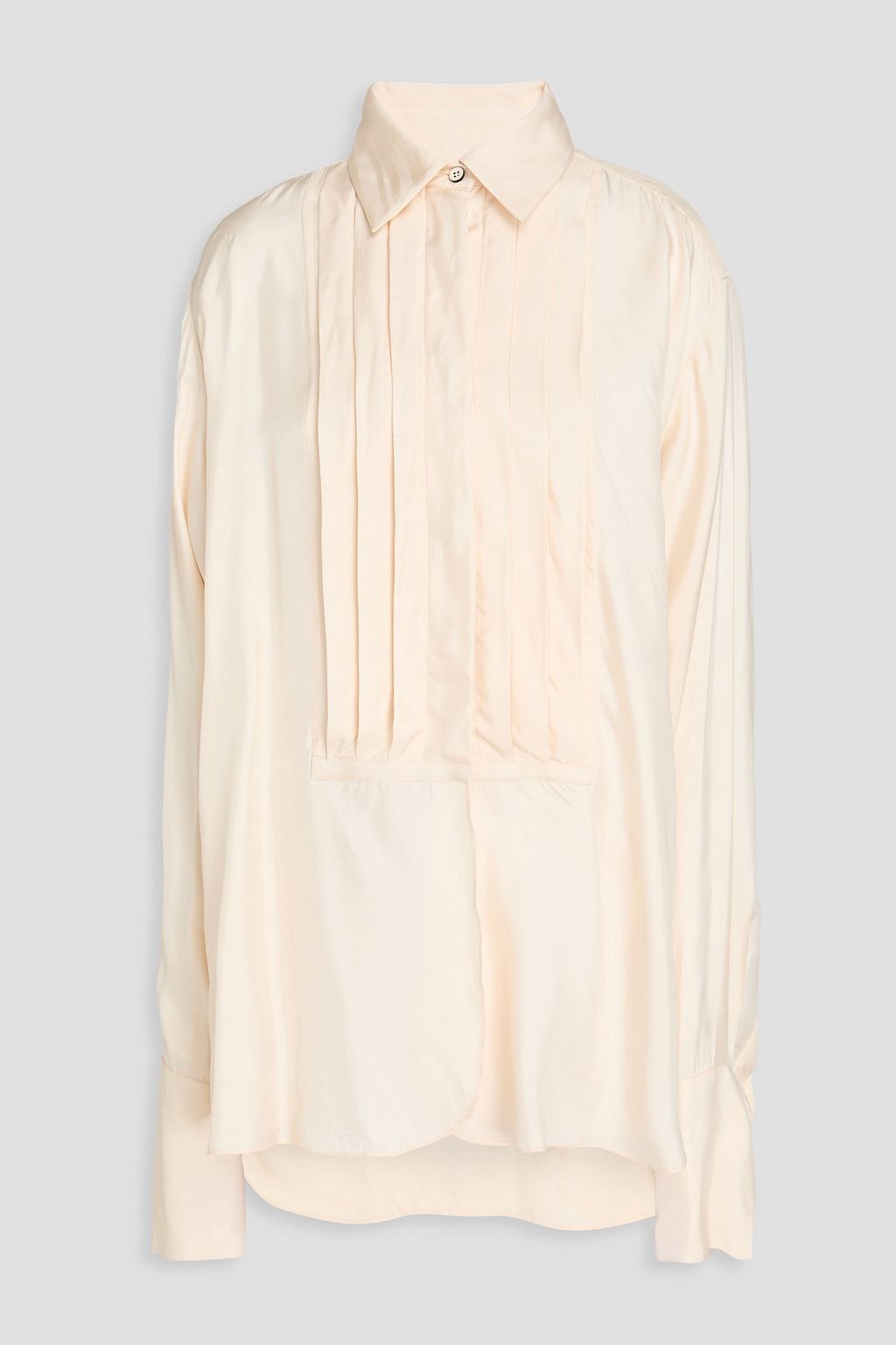 JIL SANDER ツイル オーバーサイズシャツ ピンタック入り | THE OUTNET