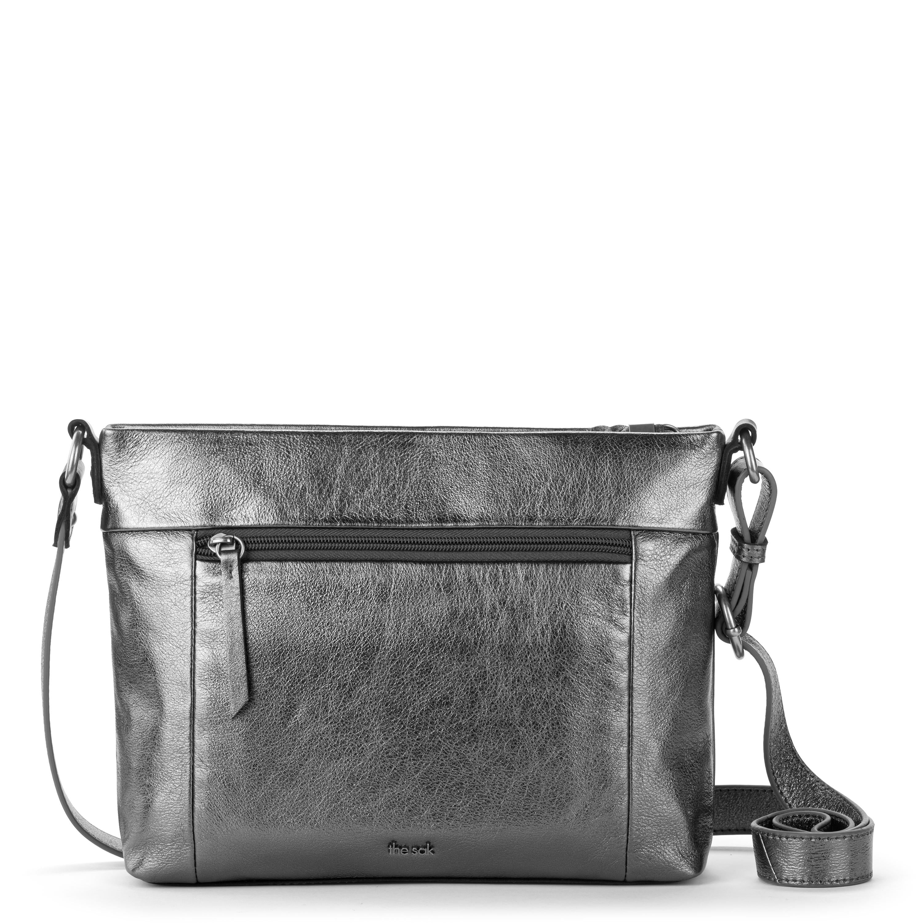 Melrose Crossbody Bag in Gunmetal Leather – The Sak
