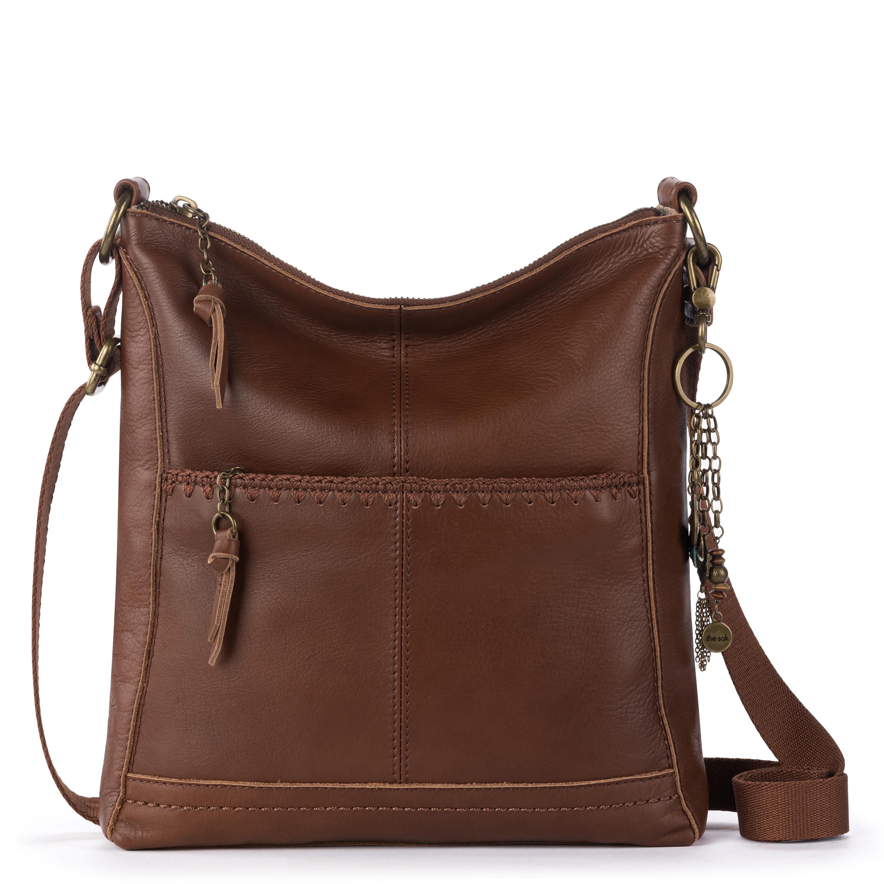 Lucia Crossbody Bag in Whiskey Stitch Leather – The Sak