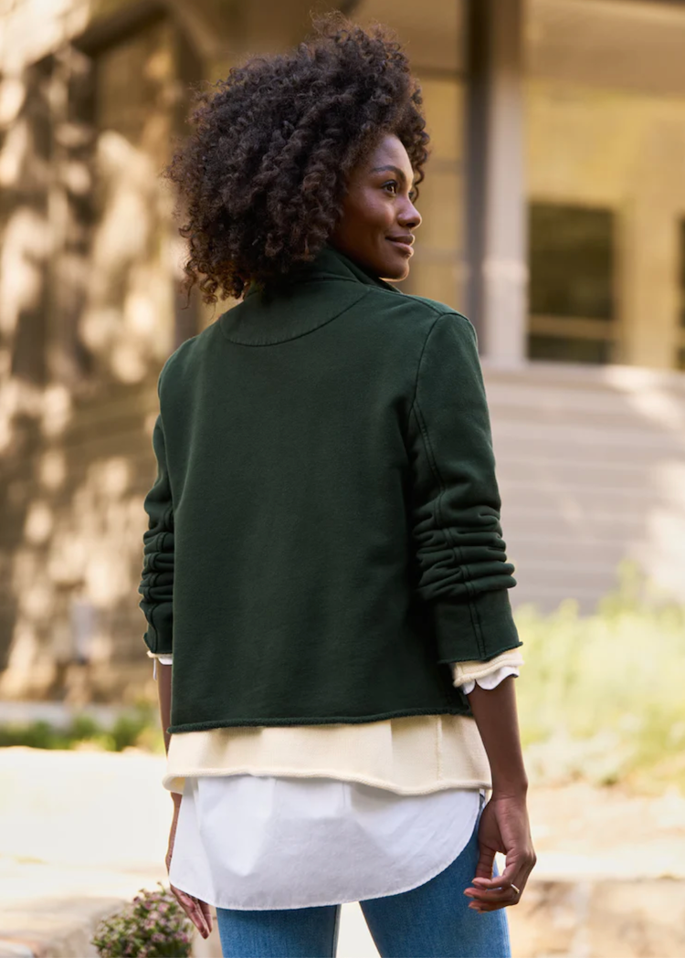 Frank & Eileen | Mini Belfast Cropped Peacoat - Evergreen - The