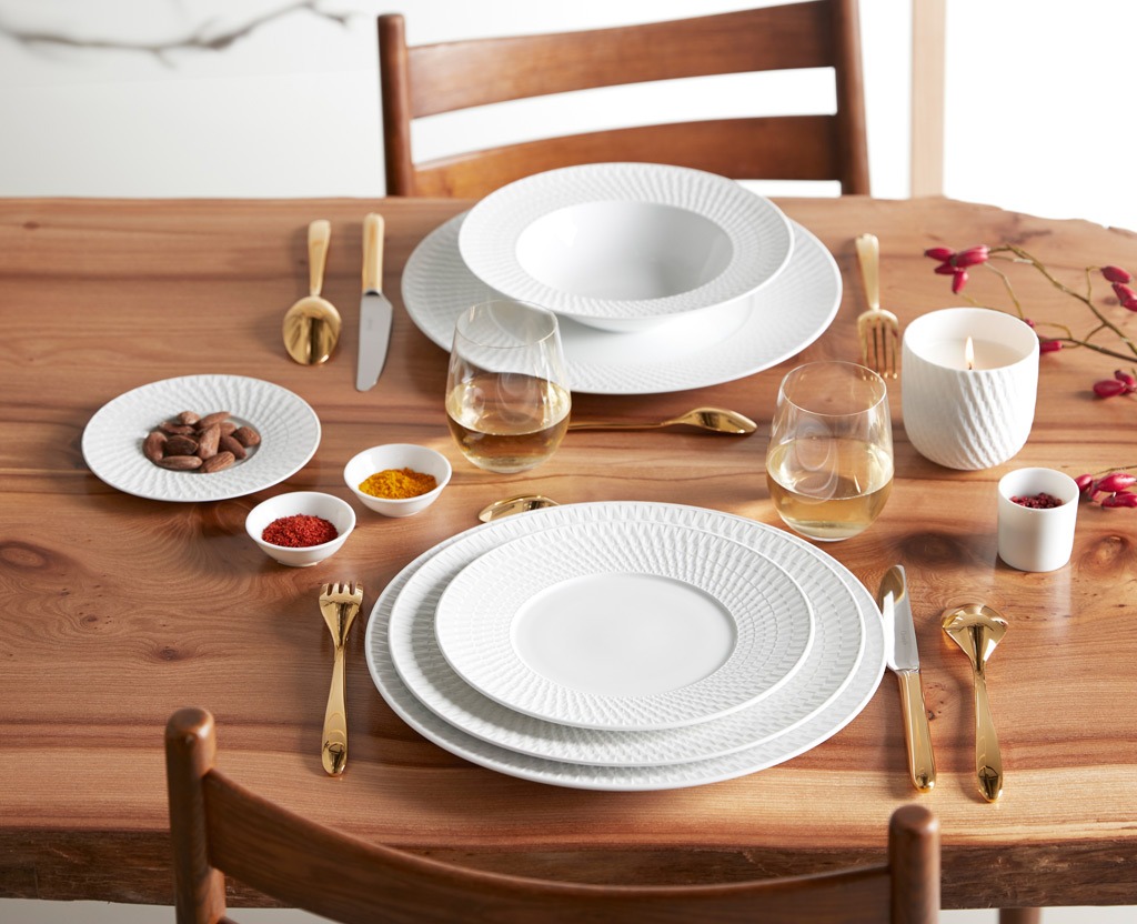 Bernardaud Twist White Bread and butter plate 6.3