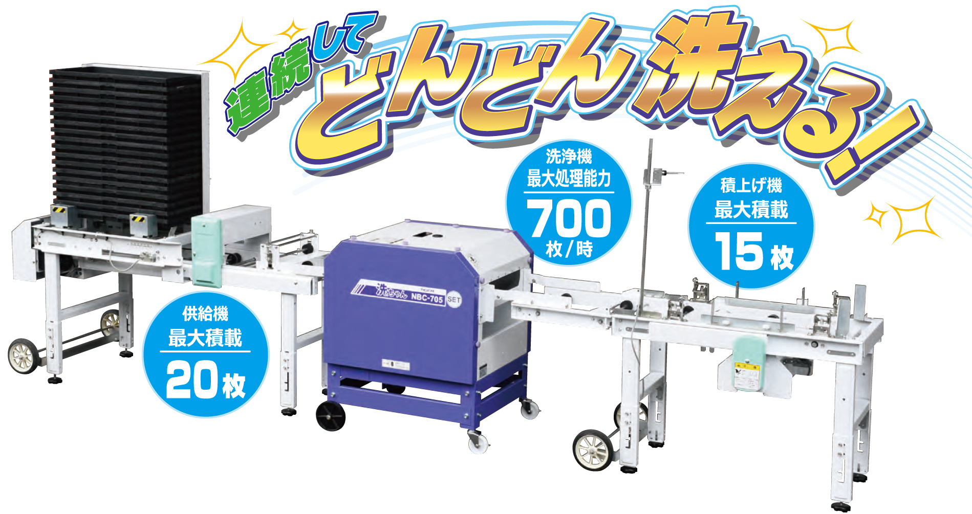 スーパー洗ちゃん｜自動苗箱洗浄機｜ 農業機械メーカーのタイガーカワシマ