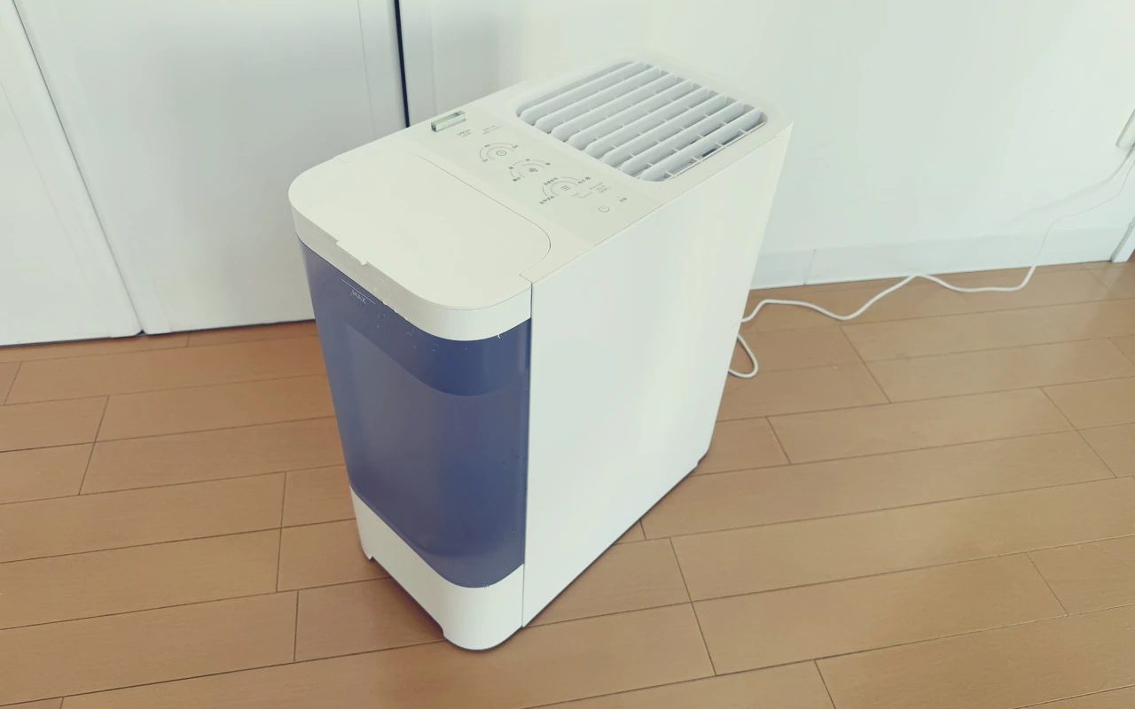 SwitchBot 気化式加湿器』レビュー、フィルター自動乾燥機能搭載