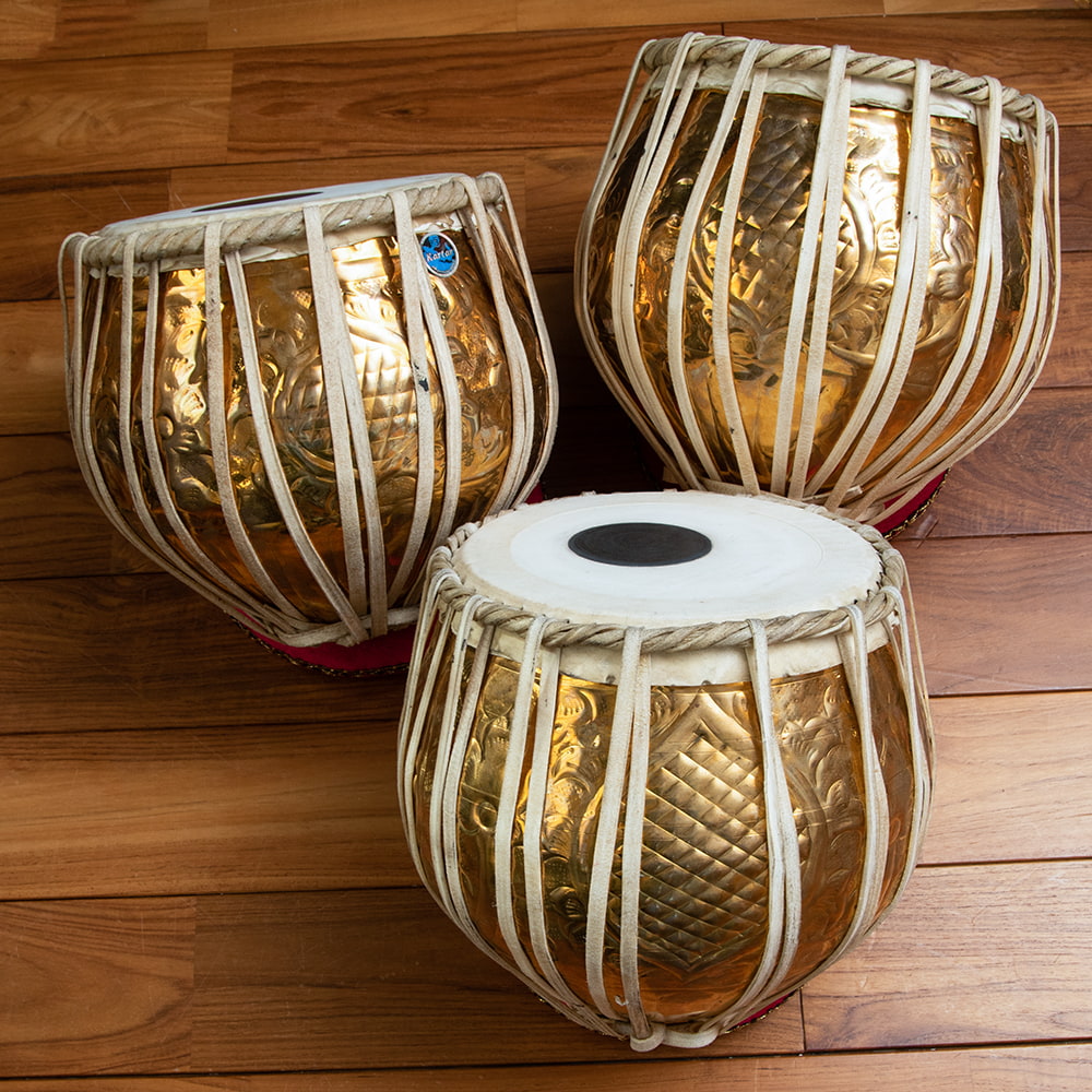 送料無料 タブラ CD フルセット ブラス・装飾つき DVD 教則 インド