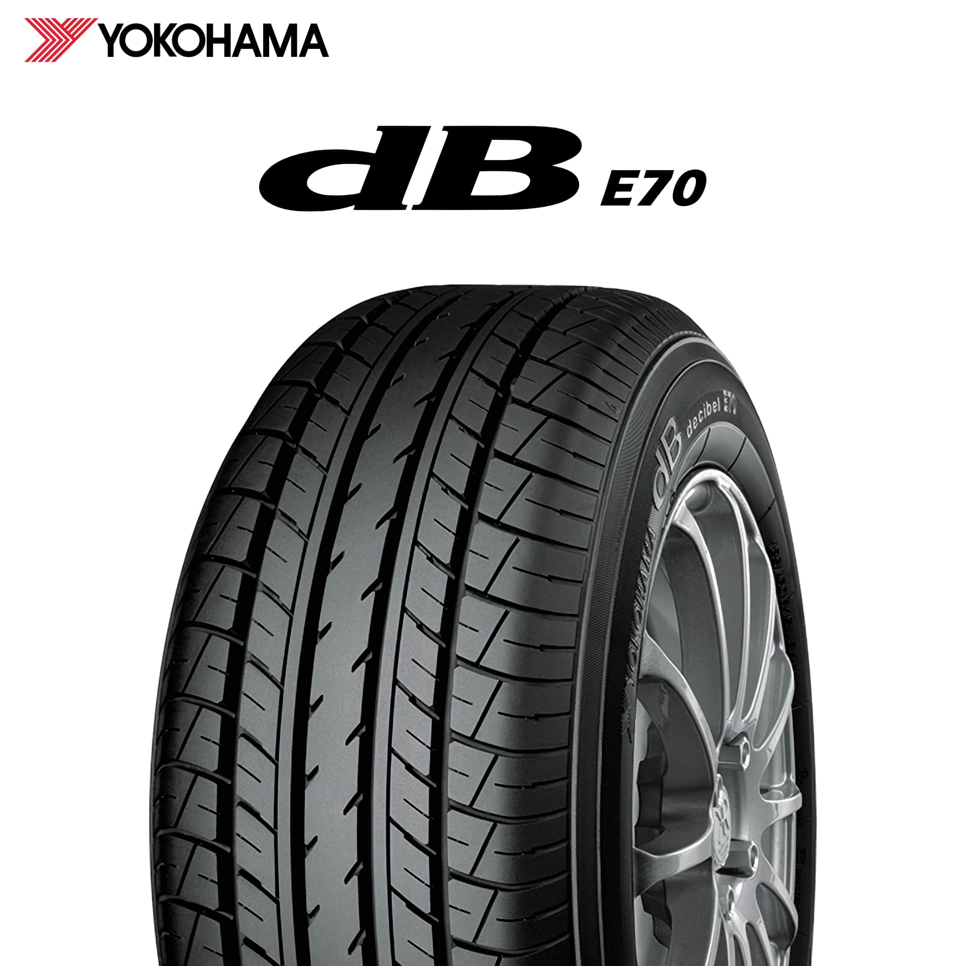 24年製 日本製 225/55R18 98V ヨコハマタイヤ dB E70B （デシベルE70B