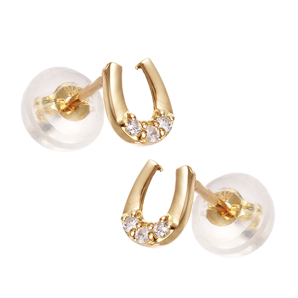 K18イエローゴールドダイヤモンドピアス(RPE156)|TSUTSUMI（ジュエリー