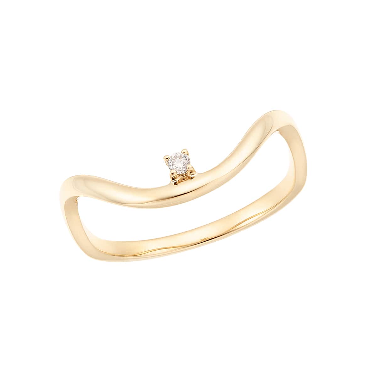 K10イエローゴールドダイヤモンドリング(RFR144-002)|TSUTSUMI