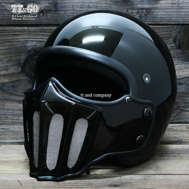 マスク付ジェットヘルメット