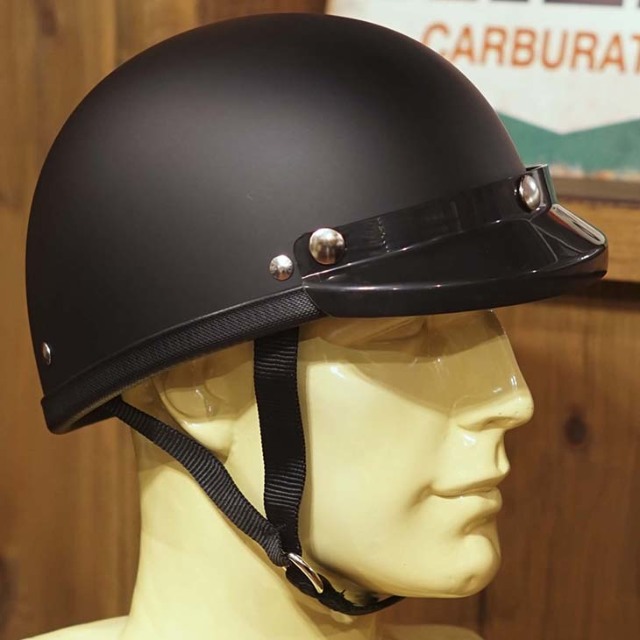 EAGLE ROAD HALF HELMET MATT BLACK WITH MINI VISOR BLACK発売開始