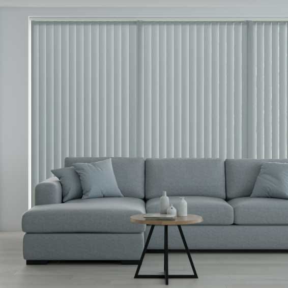 遮光 ナチュラル ライトグレー 縦型ブラインド