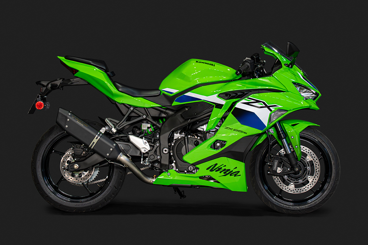 新製品情報】Ninja ZX-25RR/ZX-25R SE (26) 政府認証フルエキゾースト