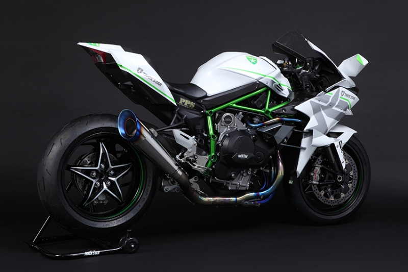 トリックスター / Ninja H2 フルエキゾーストマフラー メガホン (15-)