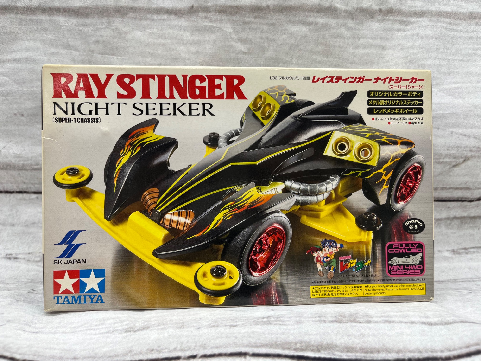 TAMIYA】ミニ四駆 レイスティンガー ナイトシーカー スーパー1シャーシ