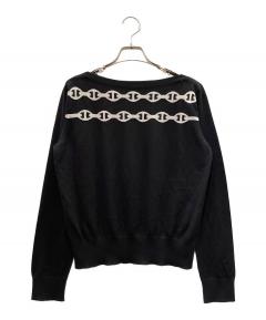 中古・古着通販】HERMES (エルメス) シルク混カシミヤニット カーキ