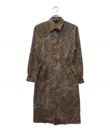 中古・古着通販】ETRO (エトロ) ペイズリー柄シャツワンピース