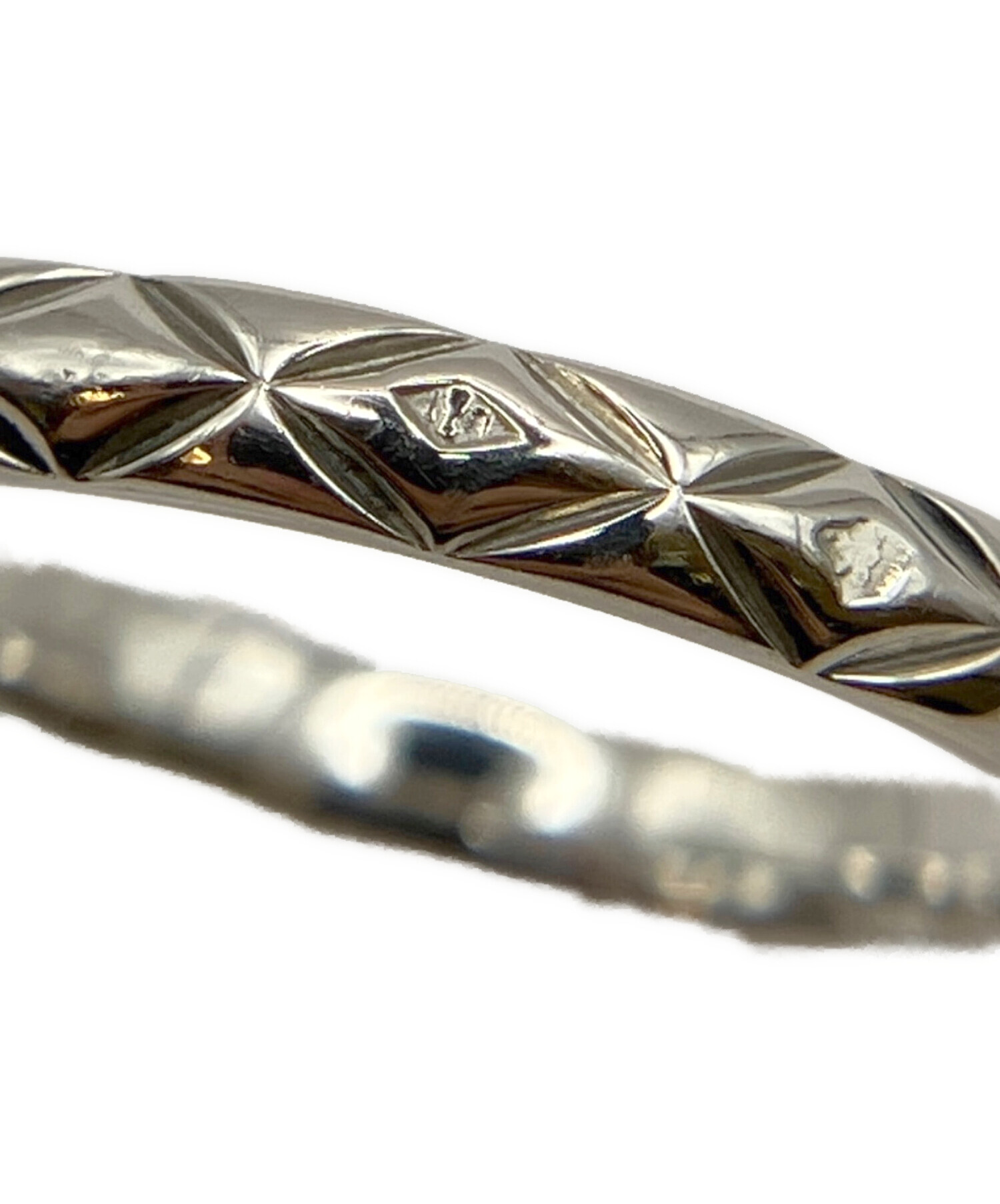 中古・古着通販】CHANEL (シャネル) マトラッセリング シルバー サイズ