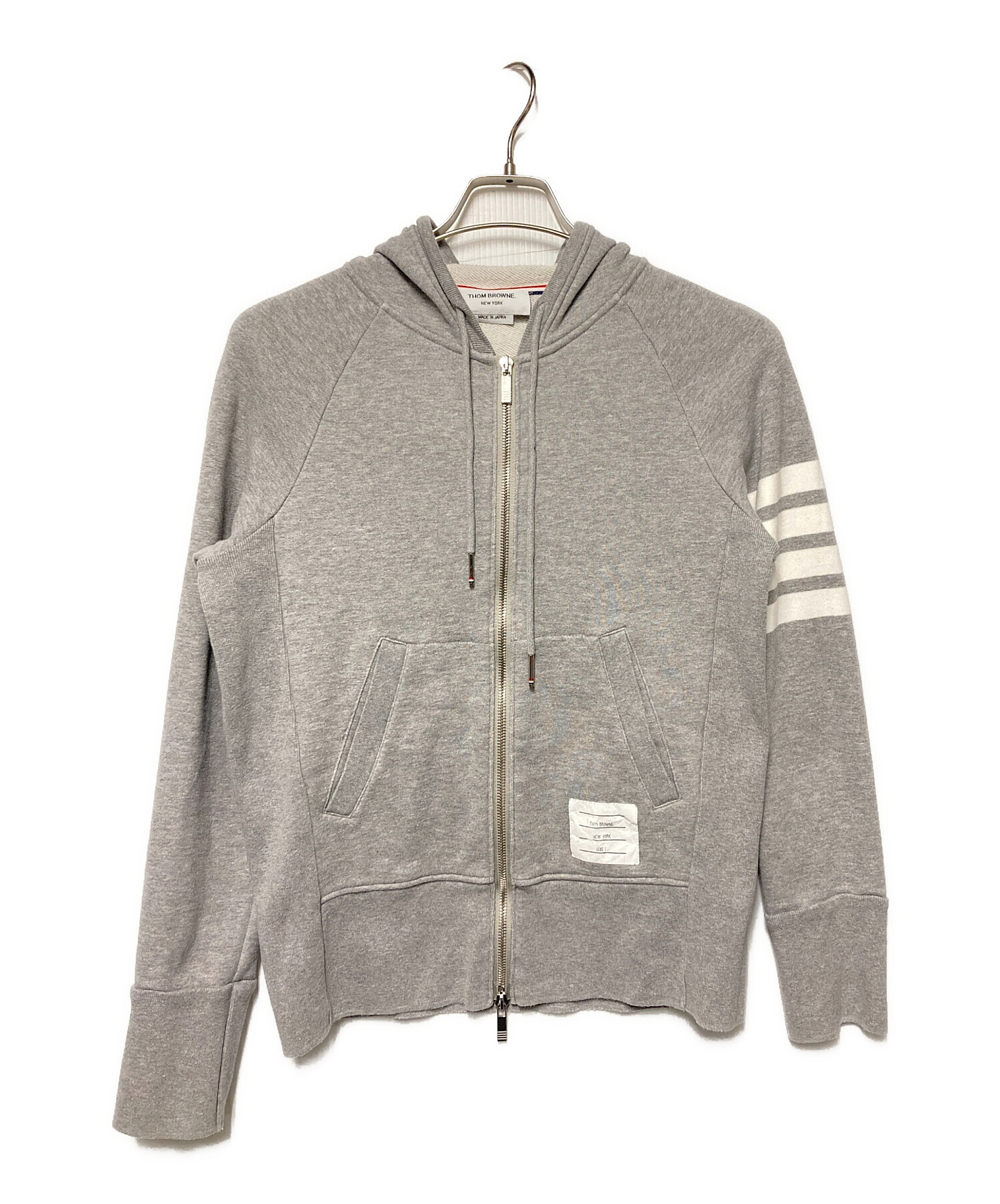 中古・古着通販】Thom Browne (トムブラウン) ジップパーカー グレー