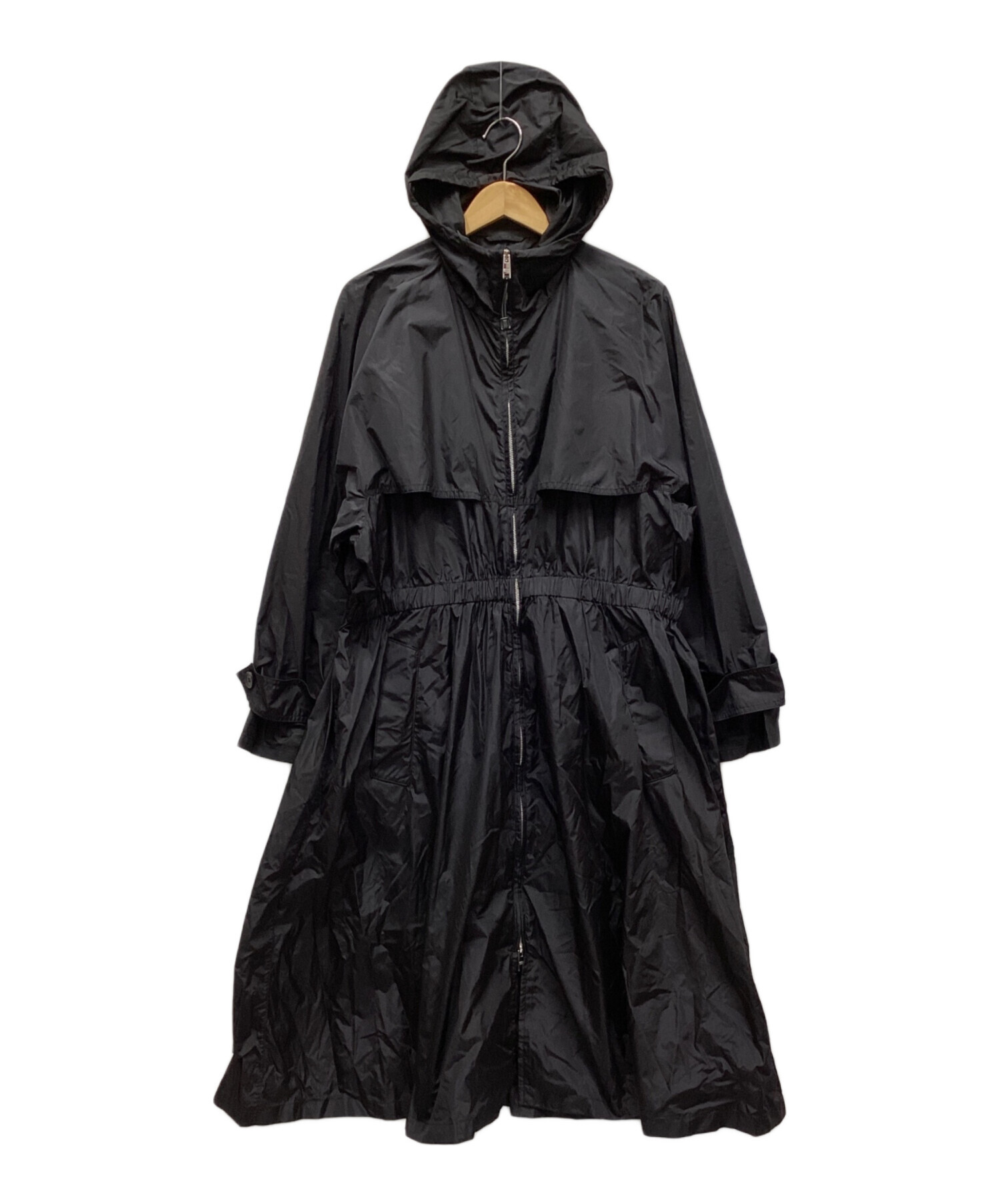 中古・古着通販】PRADA (プラダ) ナイロンコート ブラック サイズ:40