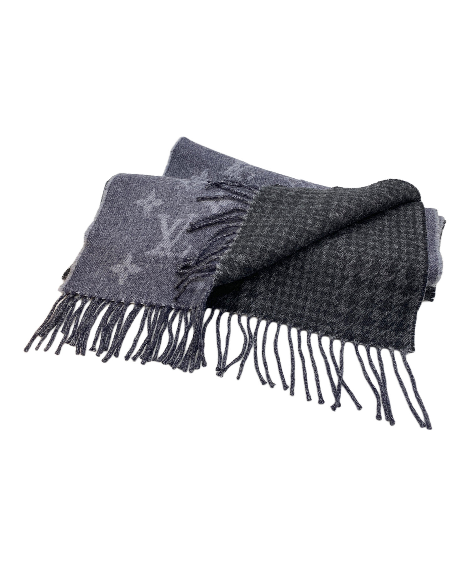 中古・古着通販】LOUIS VUITTON (ルイ ヴィトン) マフラー グレー