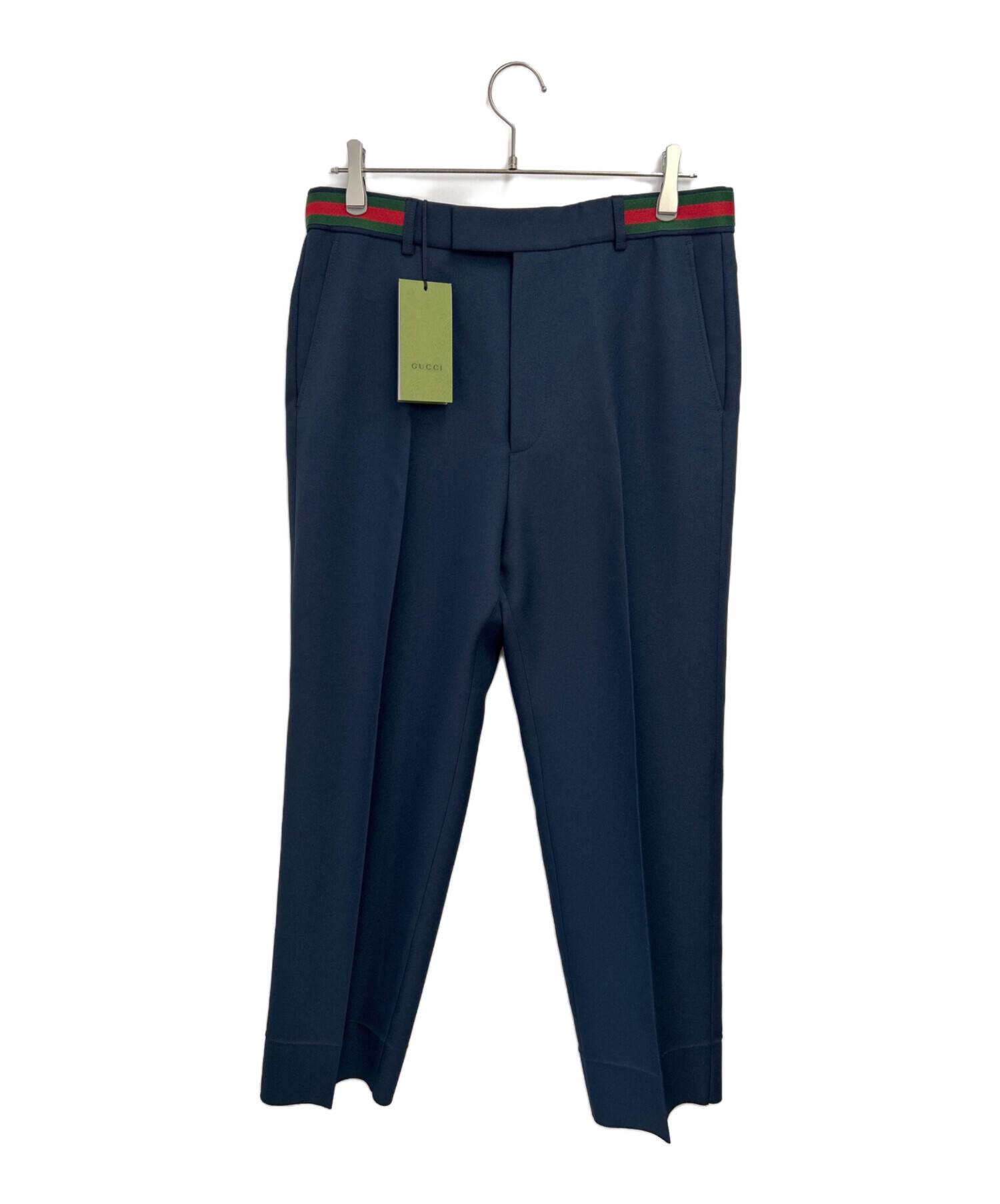 中古・古着通販】GUCCI (グッチ) スラックス ネイビー サイズ:48 未