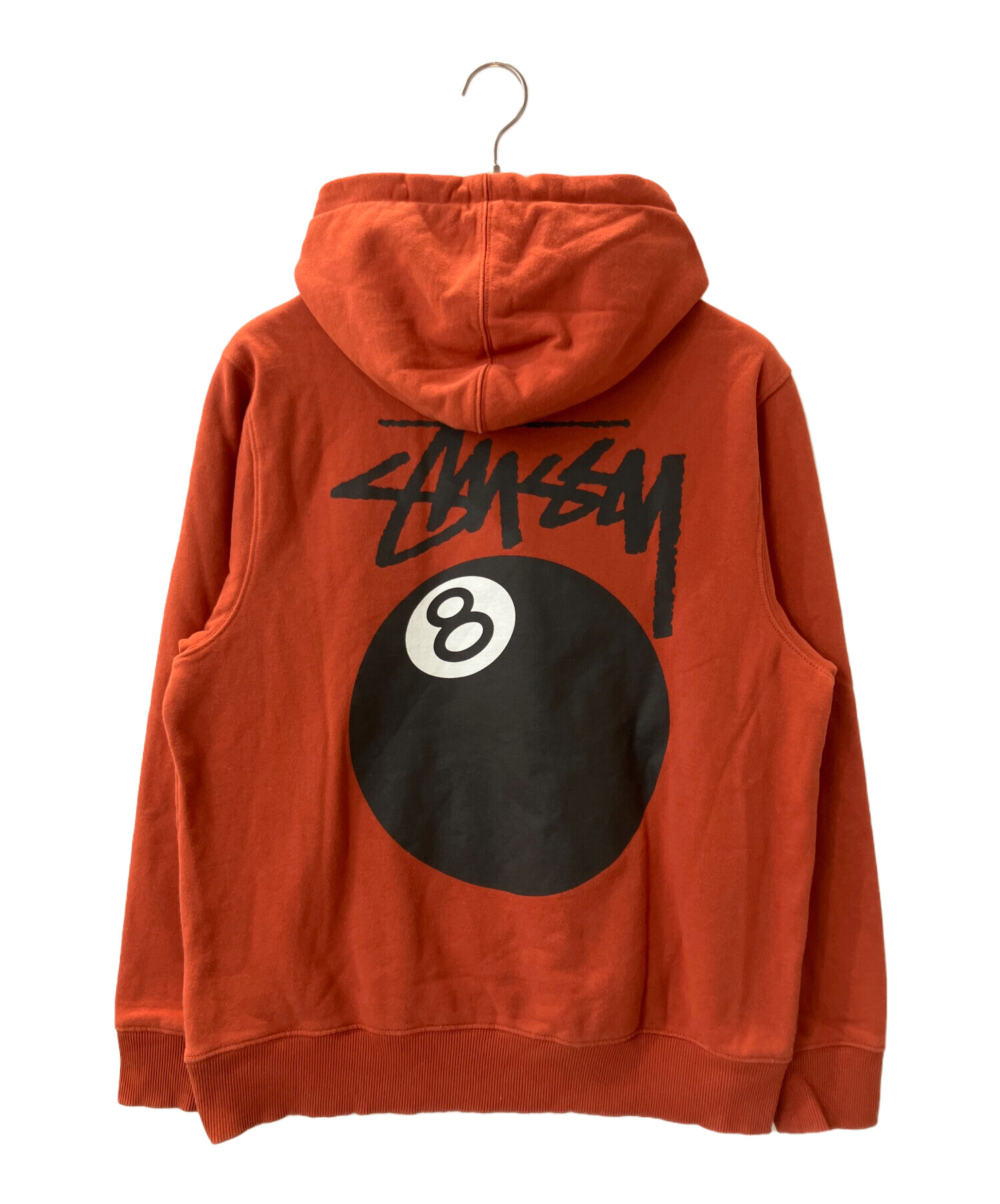 Stussy ジップパーカー オレンジ ブラウン スウェット STUSSY オレンジ
