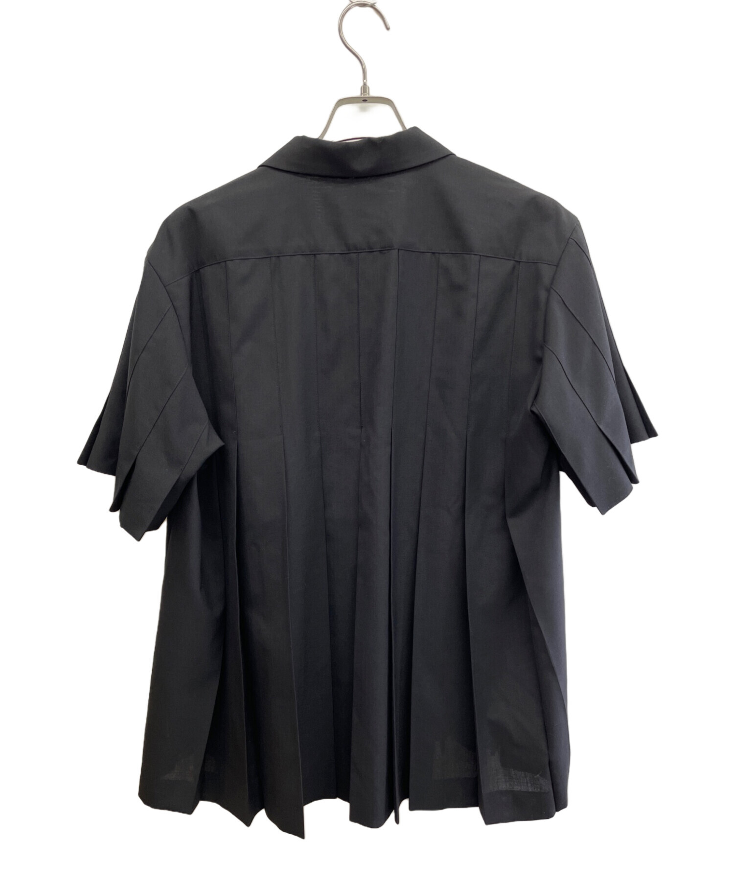 中古・古着通販】sacai (サカイ) 半袖シャツ ブラック サイズ:M