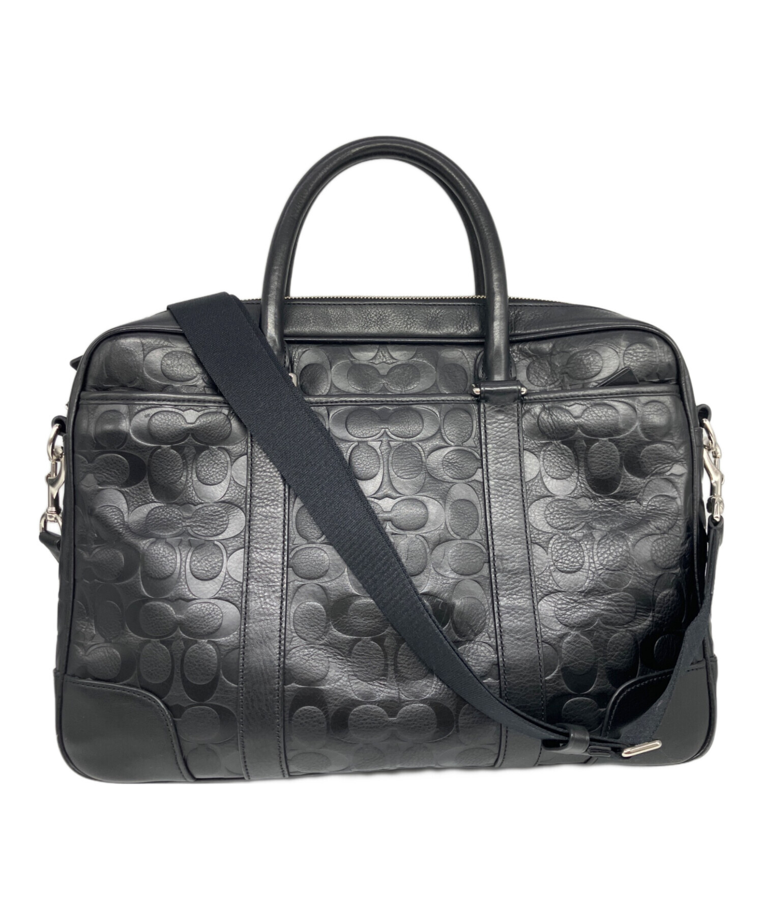 中古・古着通販】COACH (コーチ) ビジネスバッグ ブラック｜ブランド