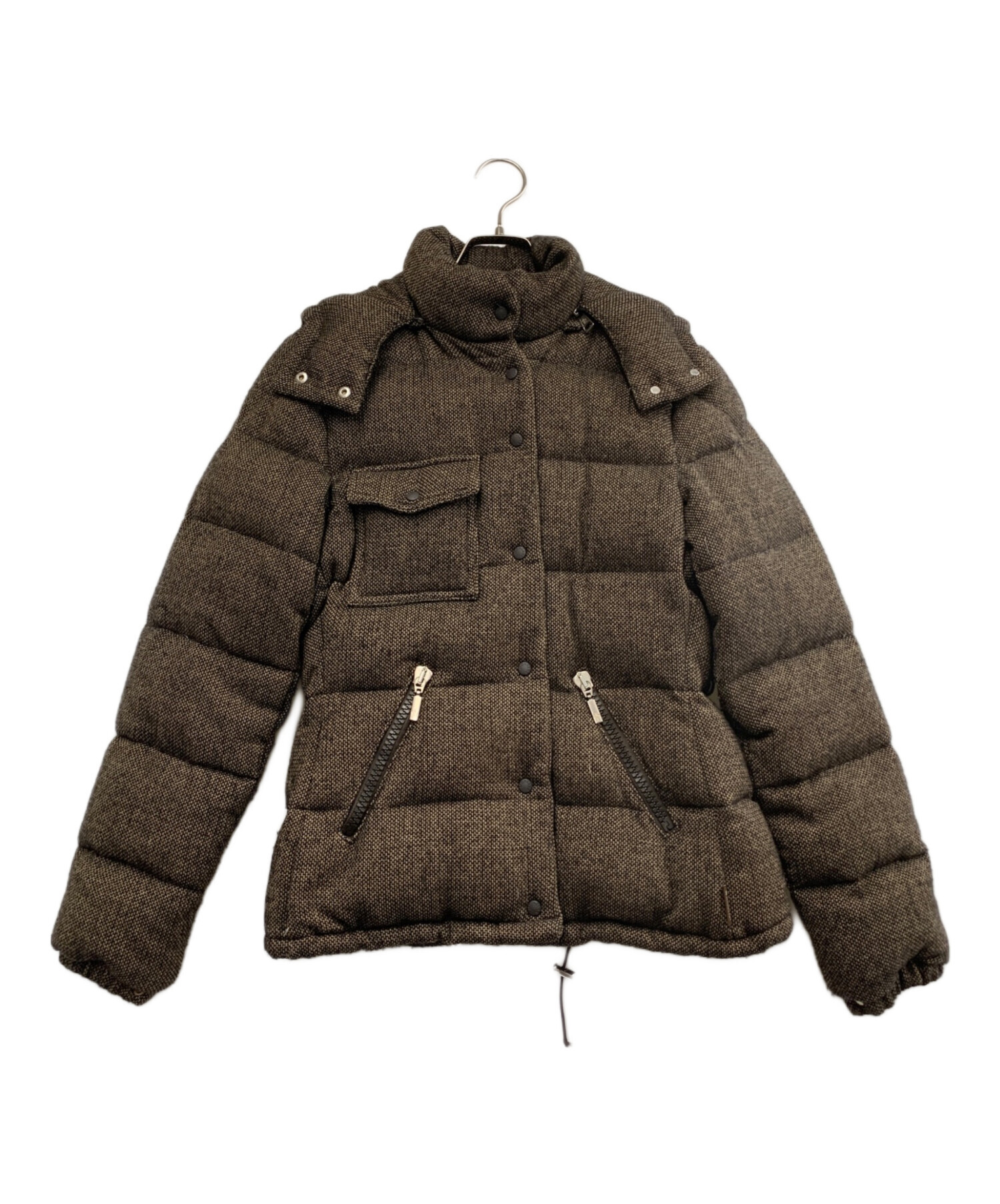 中古・古着通販】MONCLER (モンクレール) ツイードダウンジャケット