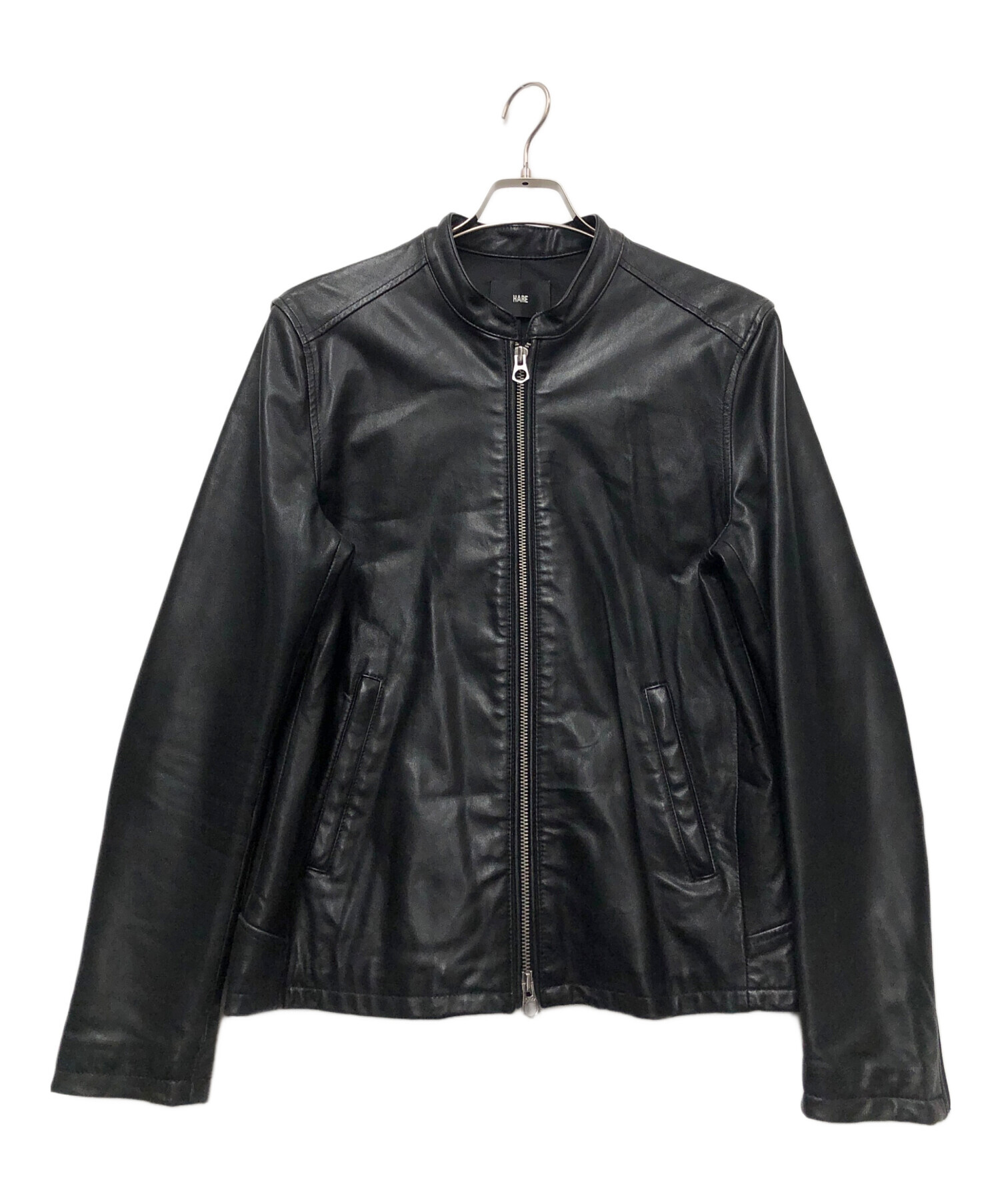 中古・古着通販】HARE (ハレ) ラムレザーシングルライダースジャケット