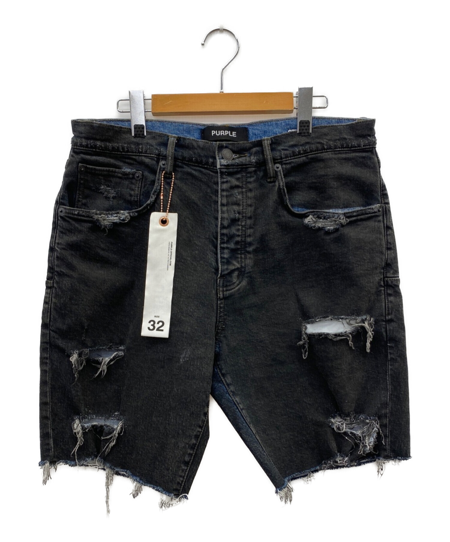 中古・古着通販】PURPLE BRAND (パープルブランド) ダメージデニム