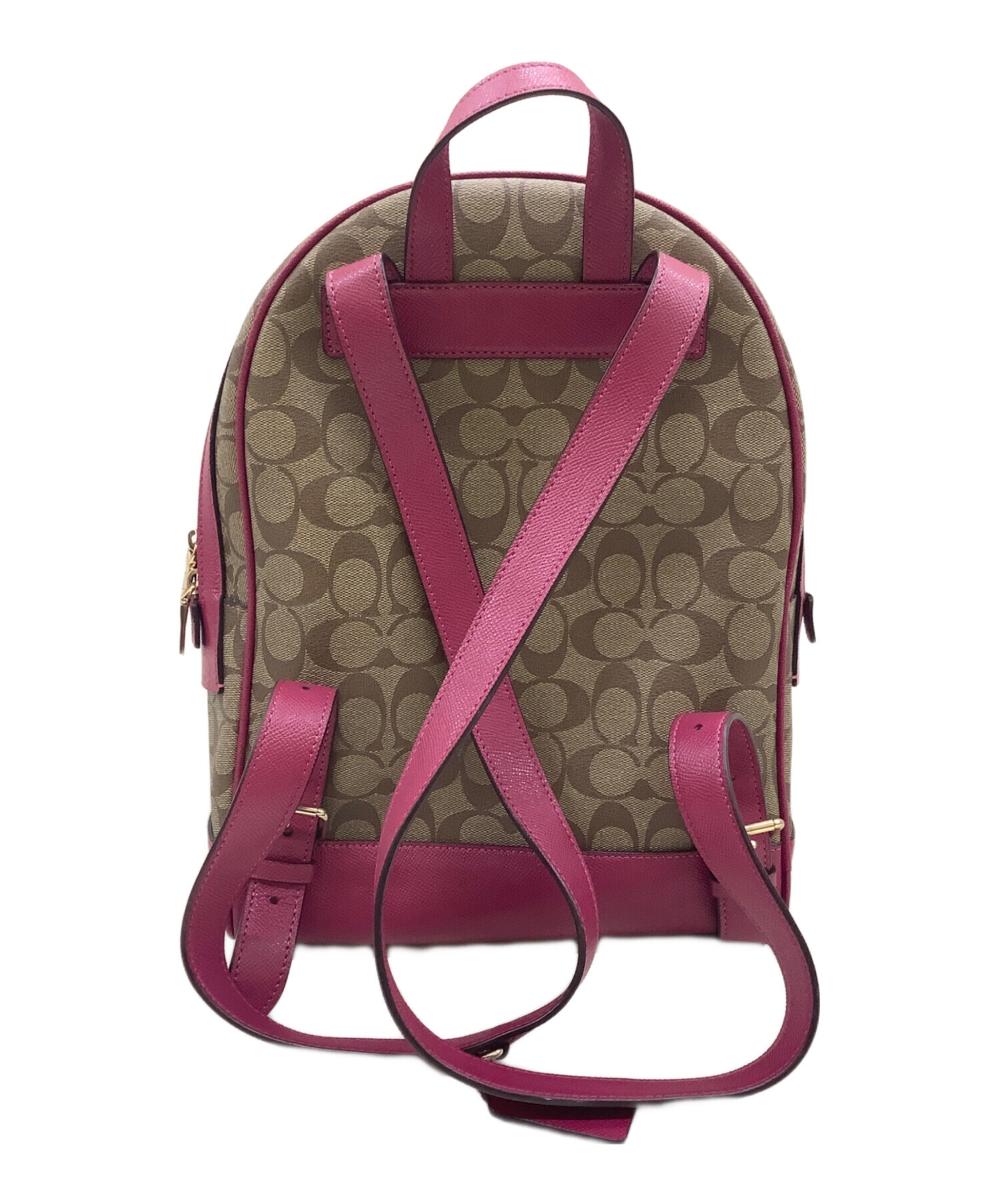 中古・古着通販】COACH (コーチ) リュック シグネチャー ブラウン