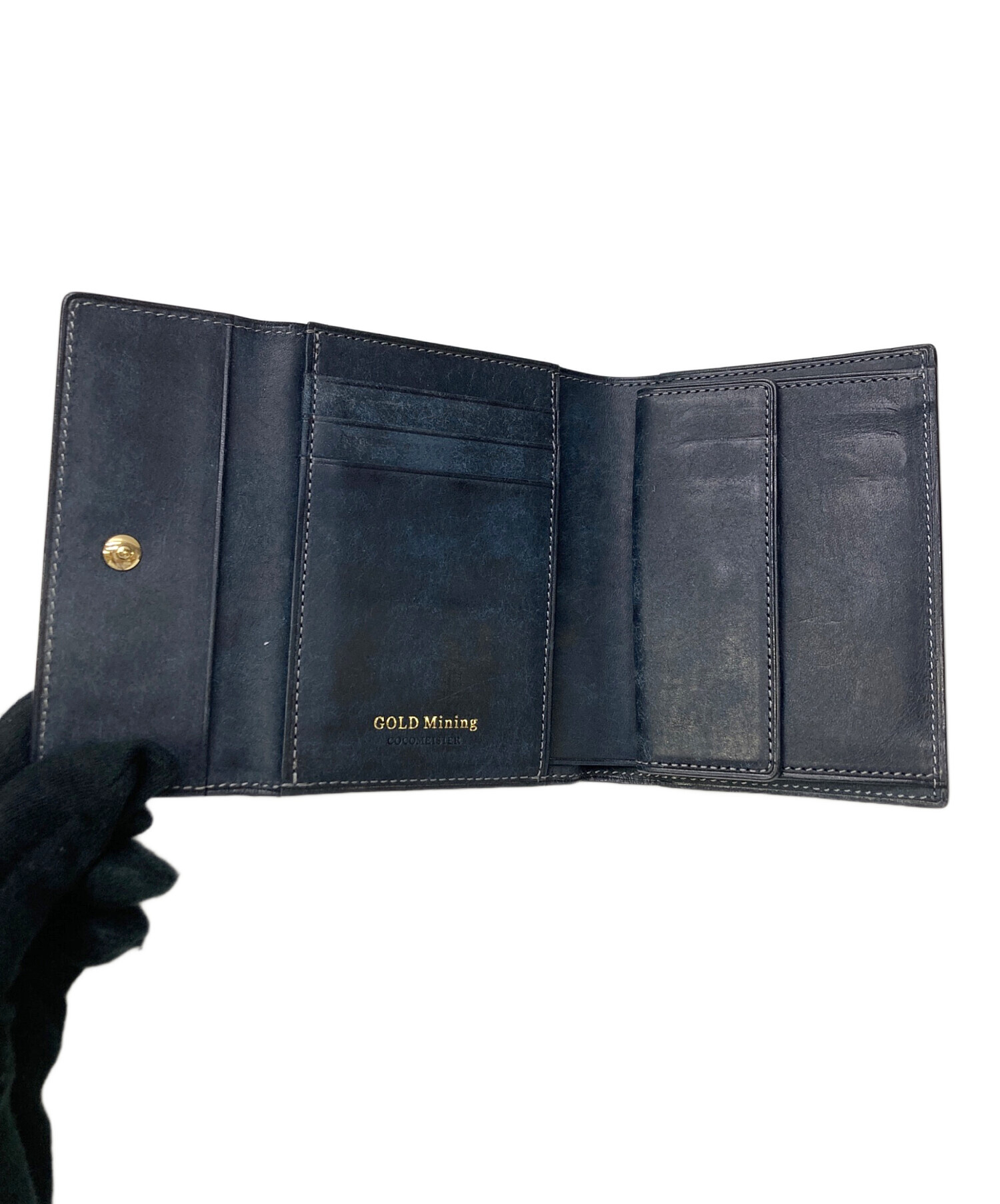 中古・古着通販】cocomeister (ココマイスター) 3つ折り財布 GOLD