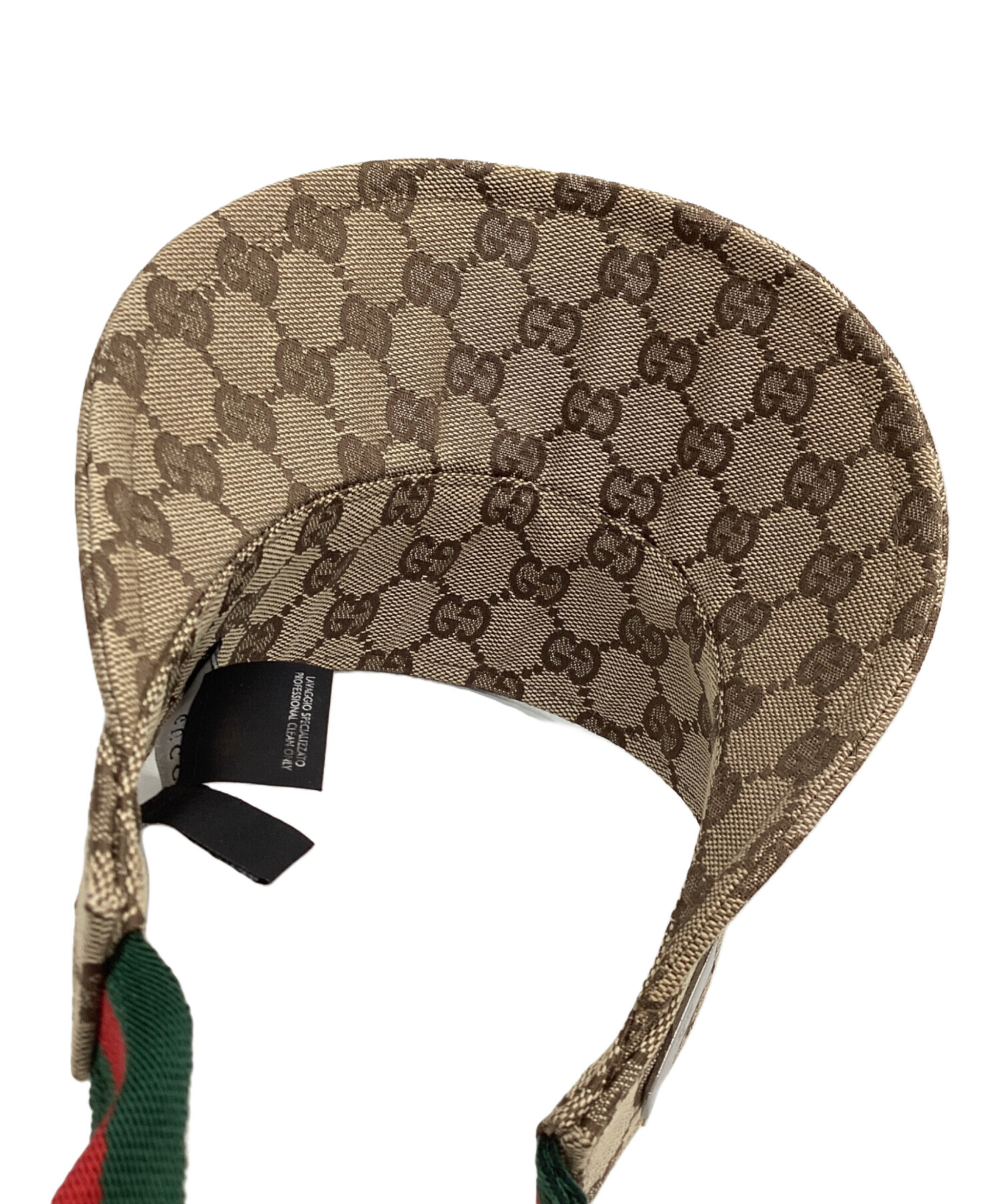 中古・古着通販】GUCCI (グッチ) サンバイザー ベージュ サイズ:S