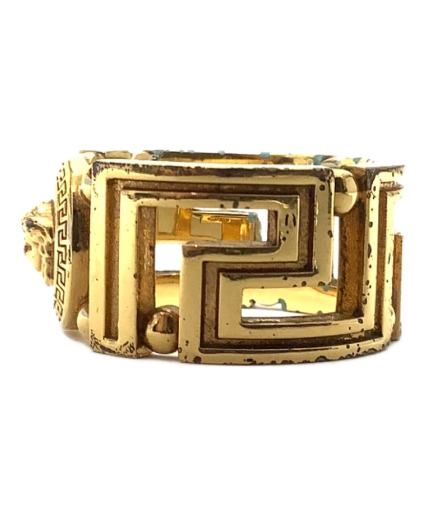 中古・古着通販】VERSACE (ヴェルサーチ) メドゥーサ グレカ リング