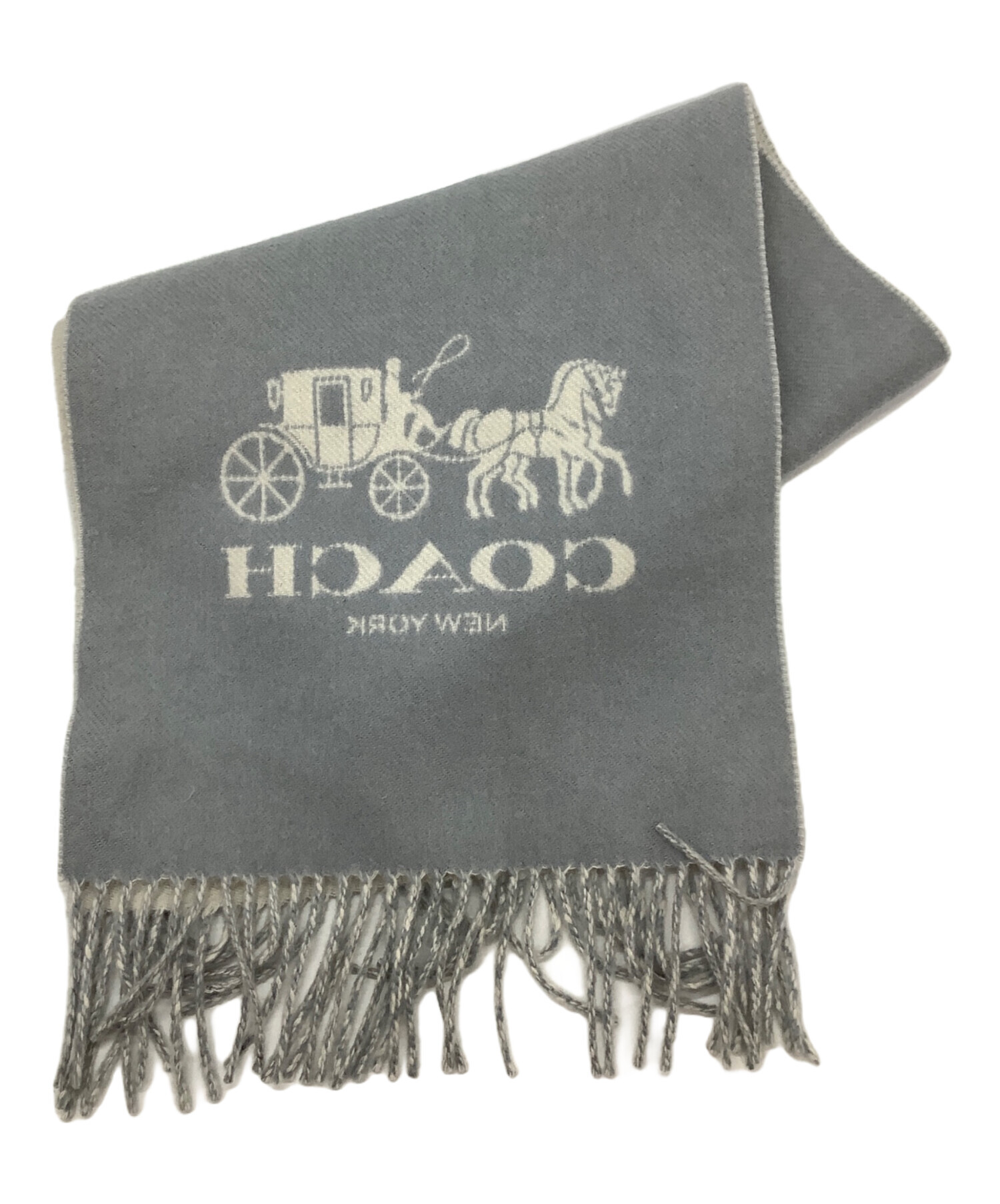 中古・古着通販】COACH (コーチ) マフラー グレー｜ブランド・古着通販